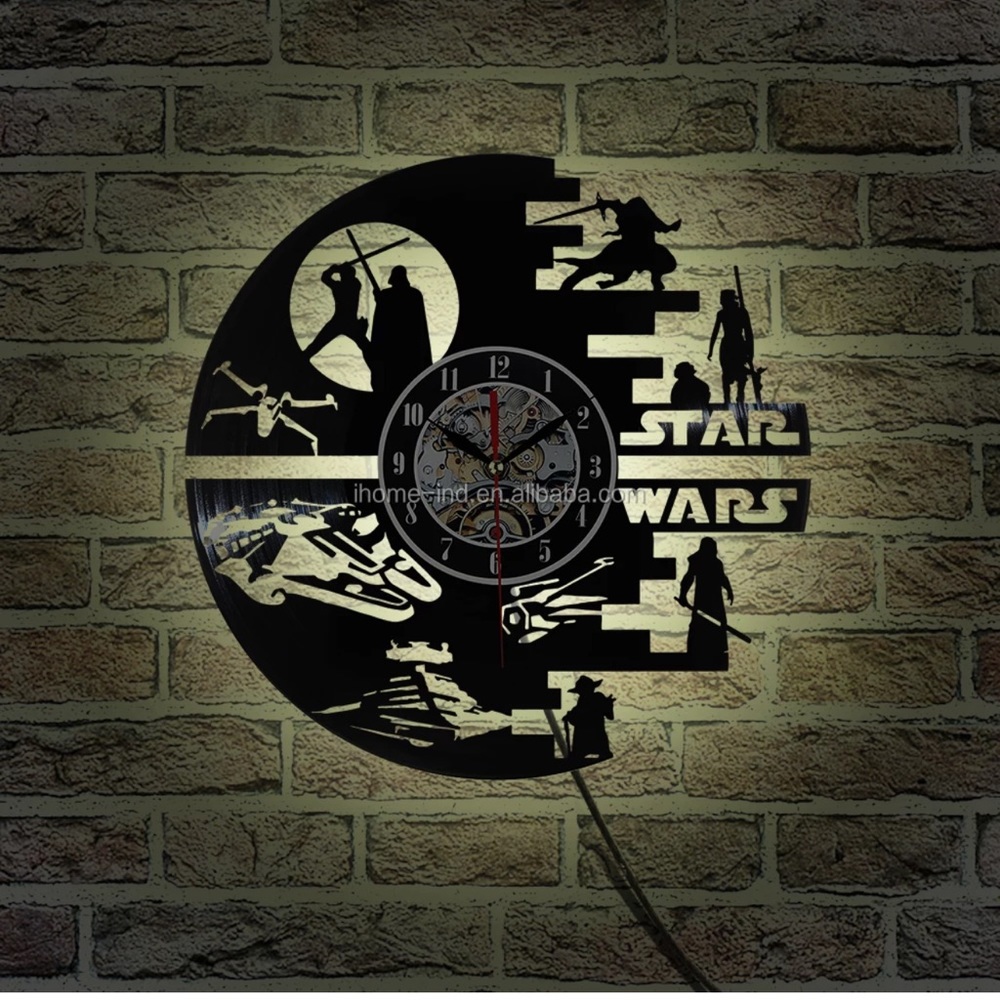 Wall Clock LED Light With Remote Conrol